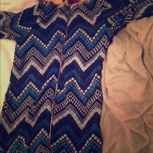 Tribal long sleeve dress