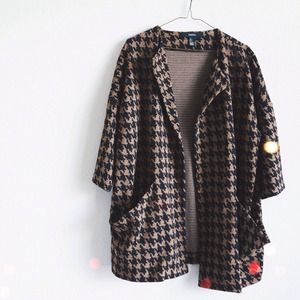 Striking Houndstooth Coat