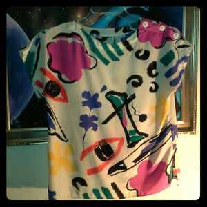 Abstract. Art. Print Blouse