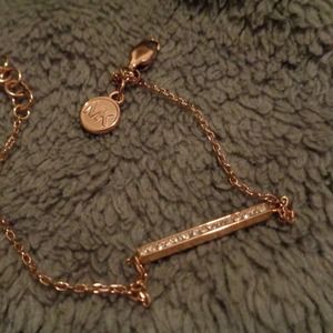 Rose Gold Michael Kors Motifs Bar Bracelet