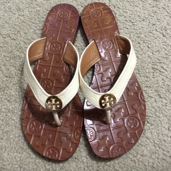 Tory Burch Shoes - 💢SOLD💢Tory Burch Thora Thong Sandal Bleach Gold