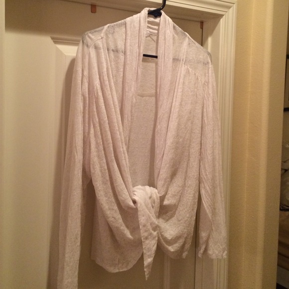 Calvin Klein white jacket & Purple Crystal