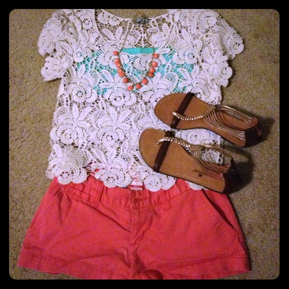 Coral floral outfit bundle!!!