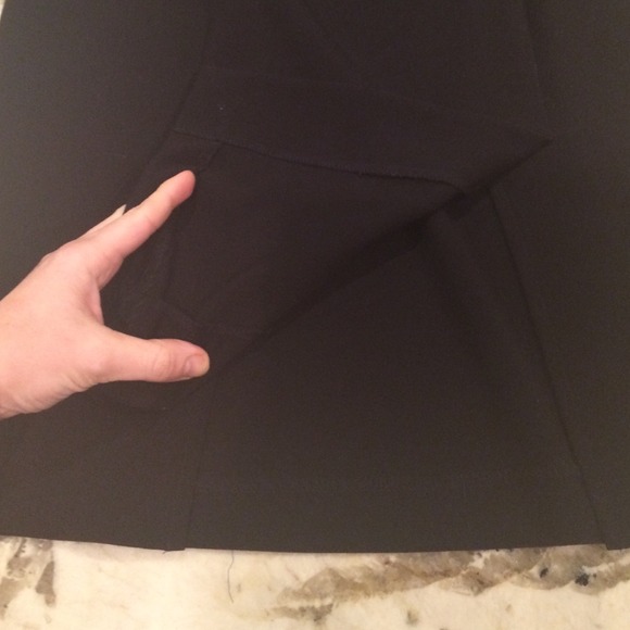 NY&Co. Off-Black Pencil Skirt Double-Slit - Picture 2 of 4