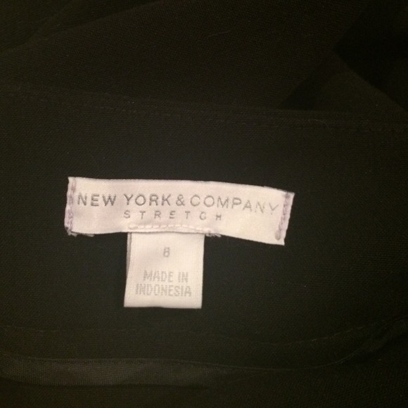 NY&Co. Off-Black Pencil Skirt Double-Slit - Picture 3 of 4