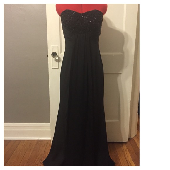 Silk and Beaded Black Formal by Theia