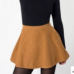 American Apparel Camel Circle Skirt
