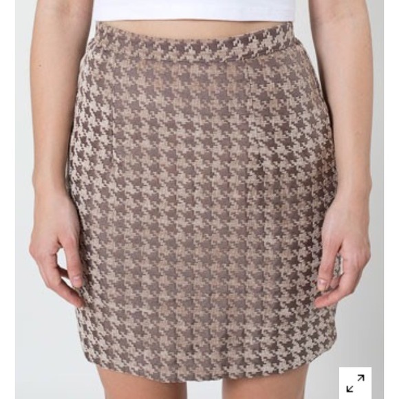 American Apparel Houndstooth Jacquard Pencil Skirt