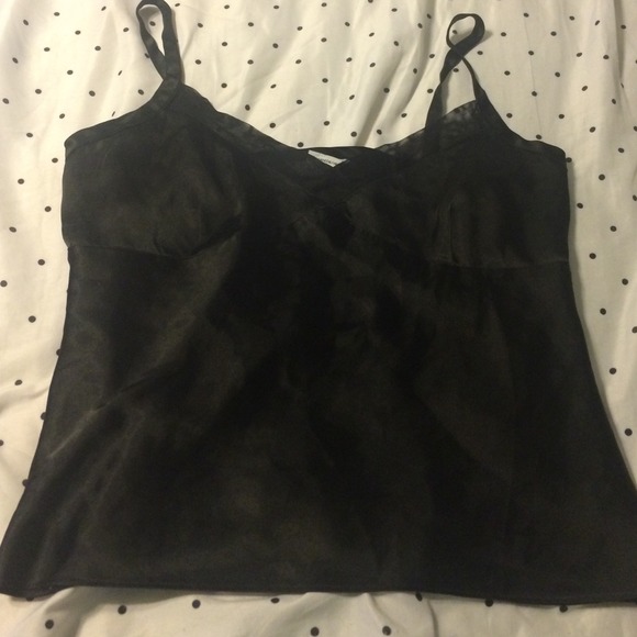 Satin like black cami