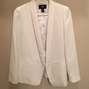 H&M white blazer.