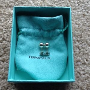Authentic Tiffany and co earrings with box