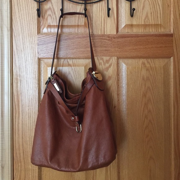 💖COLE HAAN💖 cognac slouchy purse