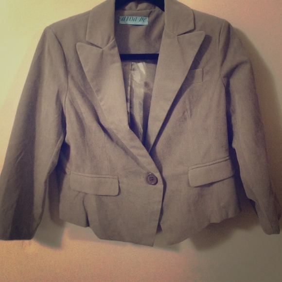 One-button Tan Blazer