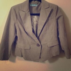 One-button Tan Blazer