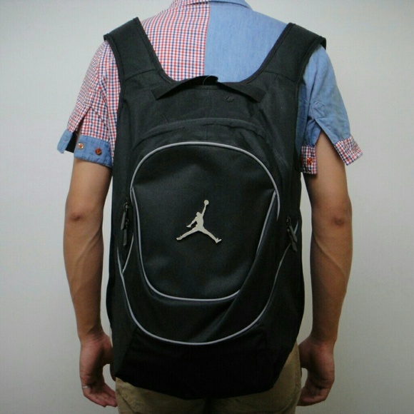 Black & white Jordan backpack