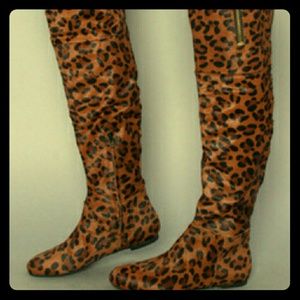 Sam edelman leopard over knee boots OBO