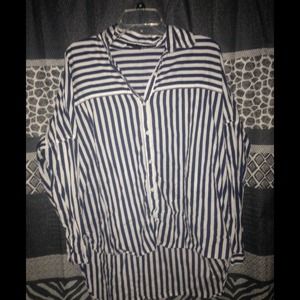 Blue and White striped long sleeve shirt! 😊