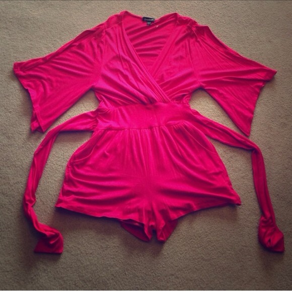 Hot pink Bebe romper