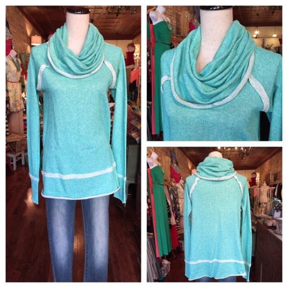 Mint French Terry Tunic Top!