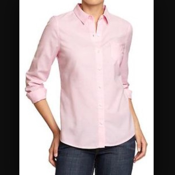 Old Navy pink Oxford button down