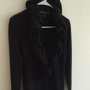 Ralph Lauren Cashmere Ruffled Collar