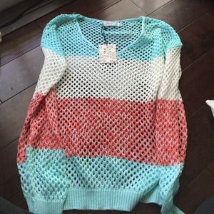 Pink blush maternity sweater size small