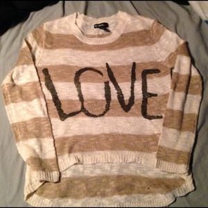 Cute love sweater.