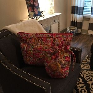 Vera Bradley tote & ditty bag