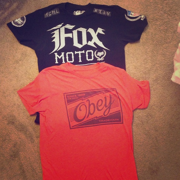 ❗️SALE❗️Mens Black Fox Tshirt