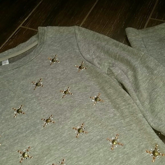 Grey studded light sweater size M