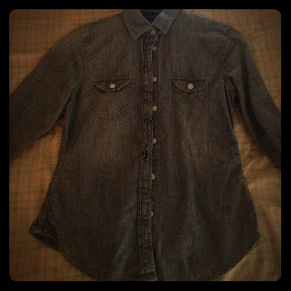 Denim button up shirt