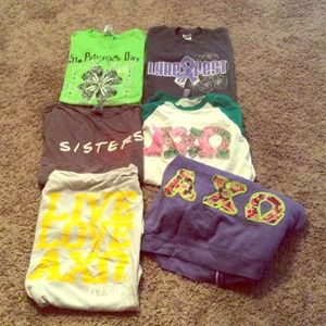 Alpha Chi Omega TShirt/Sweatshirt Lot