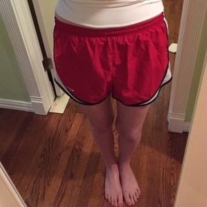 Red Nike Dri-Fit Workout Shorts / Norts