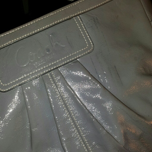 Gray Patent Leather Coach - Picture 3 of 4