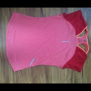 Nike dry fit cut out shirt