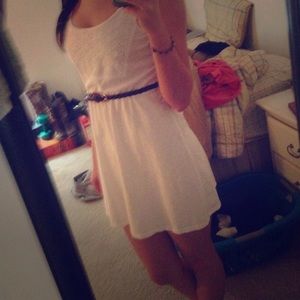 Simple Short White Dress