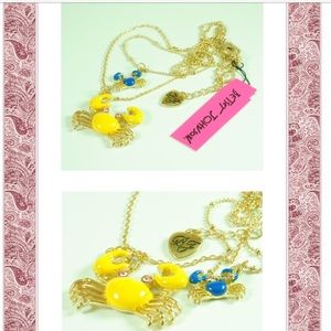 Gina's closet Yellow Crab Two Row Necklace