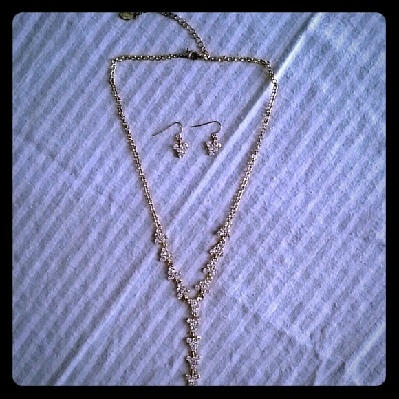 Necklace and matching earrings.