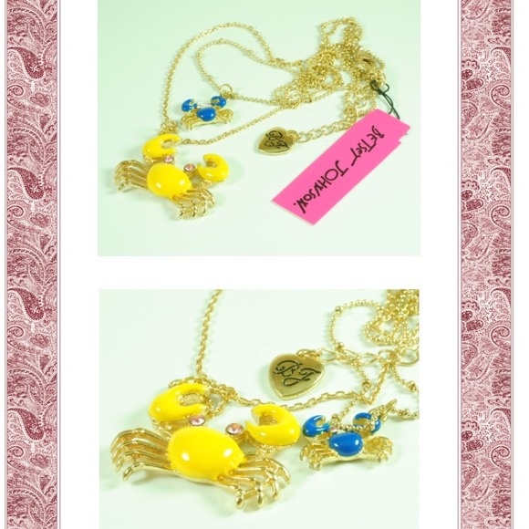 From Gina's C to youYellow Crab Two Row Necklace - Picture 2 of 4