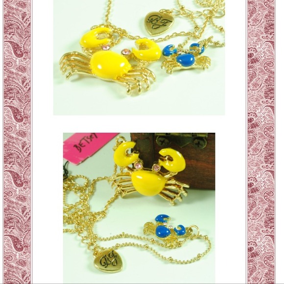 From Gina's C to youYellow Crab Two Row Necklace - Picture 3 of 4