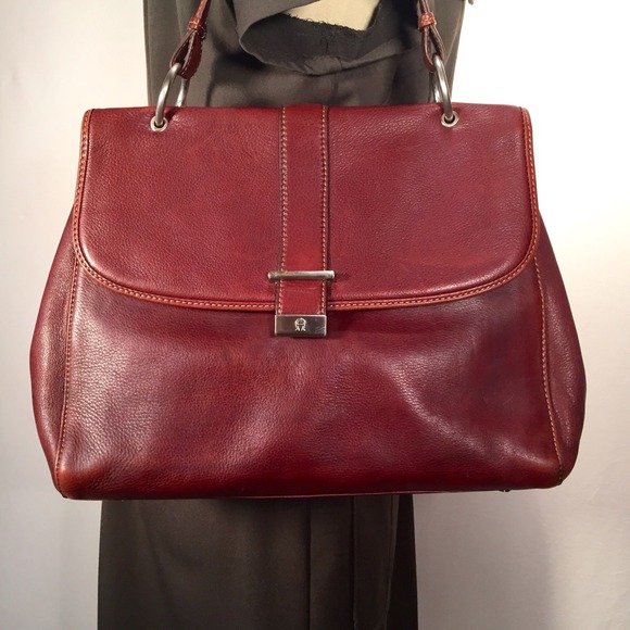 Etienne Aigner Well-constructed Leather Satchel
