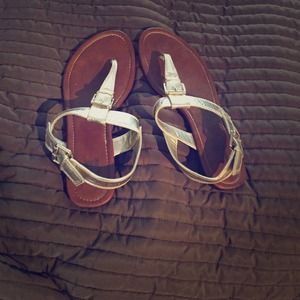 Silver sandals