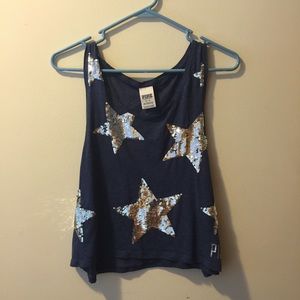 VS Pink Navy & Stars Tank