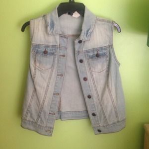 Jean jacket vest
