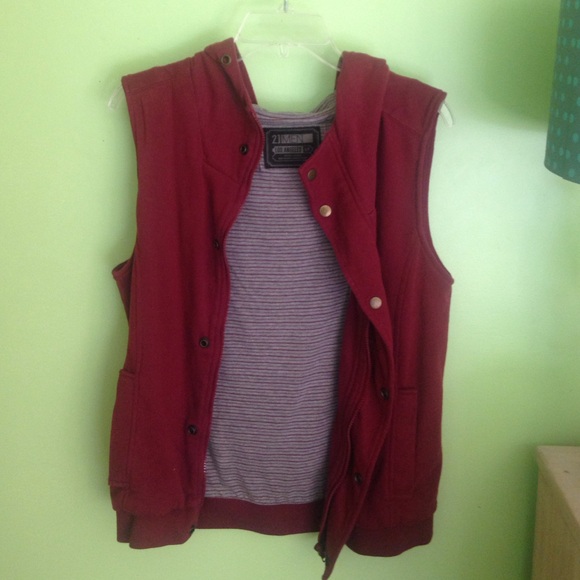 Burgundy Vest