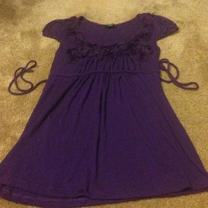 Purple baby doll top