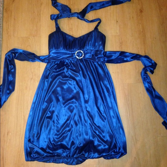 Semi formal type dress midnight blue