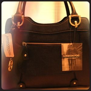 London Fog Midnight Blue Knightsbridge Satchel