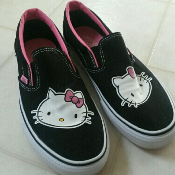Like New Vans Hello Kitty Slip On Shoes