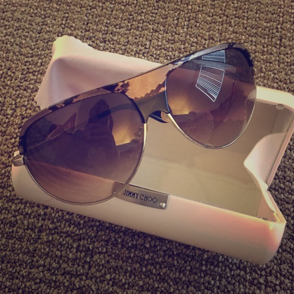 Jimmy Choo Reptile Skin Print Sunglasses